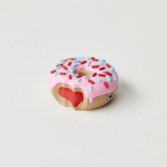 Donut Topper pink glazed donut pedal switch topper for guitar and bass effects pedals