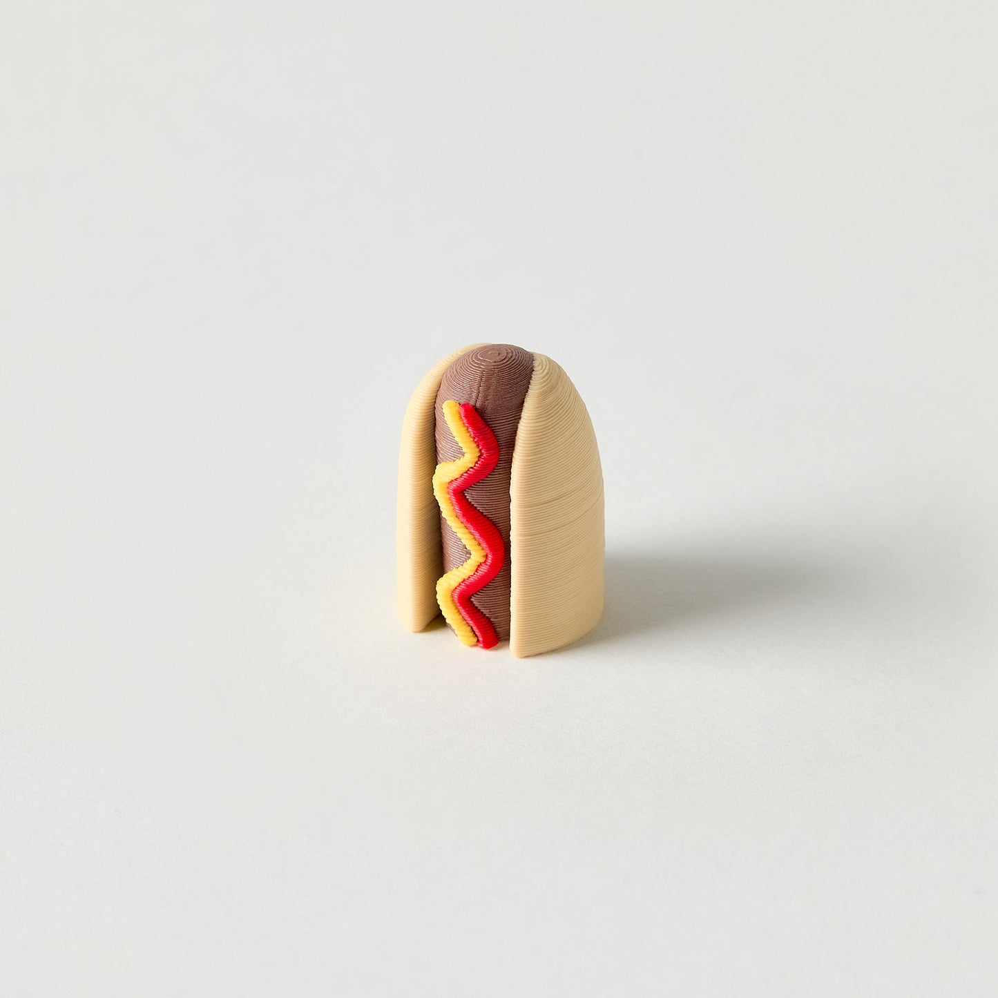 Hot Dog Knob Cap — Munchies custom hot dog DJ knob cap front view on white background