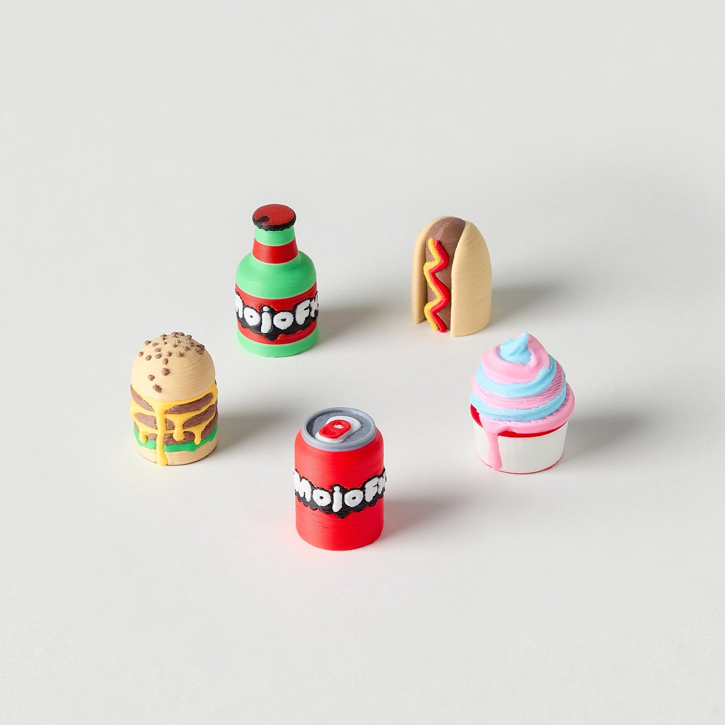 Mr.MojoFx Munchies Knob Caps collection — all five food-themed custom DJ knob caps bought together, cheaper than individually 